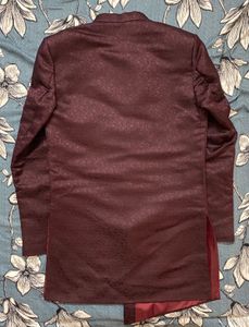 Men Marron Indo Western Set