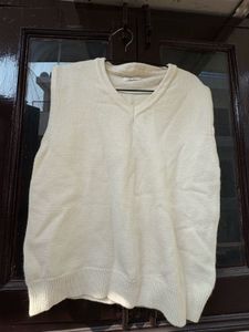 Cream Knit Vest
