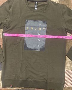 Olive Green &#39;Enjoy Today&#39; Sweatshirt