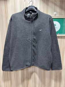 Nike Vintage Grey Zipup Fleece Jacket