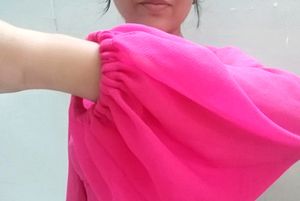 Hot Pink Wrap Top For Women