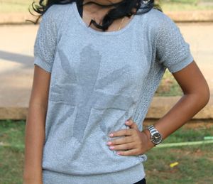 Silver Knit Union Jack Tee