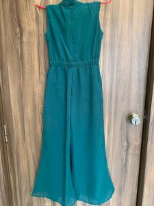 Dark Green Kids Jumpsuit