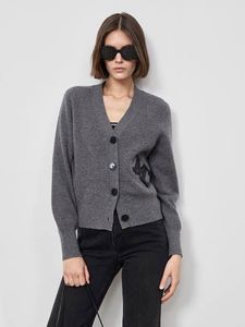 Gray Cardigan with 'M' Patch