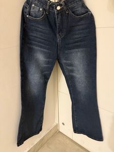 Deep Blue Bootcut Jeans