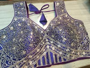 Purple Sequins Blouse