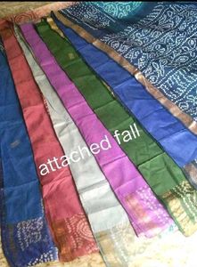Brand New Bandhani cotton silk saree set