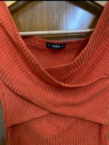 Shein Top &amp; Knit Twist Front Sweater