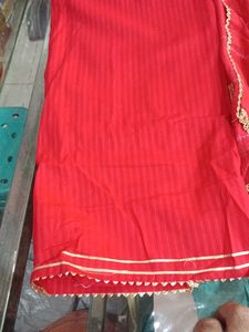 Red Embroidered Salwar Kameez Suit
