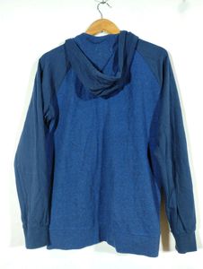 Spunk Navy Blue Printed Athletic Sweatshirt (Men)