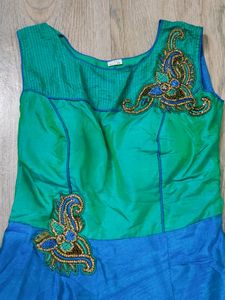Beautiful Indo Western Gown, Ready To Wear In Any