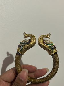 Peacock Gold Press Bracelet