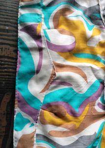 Retro Print Crop Top