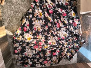 Floral Print Ethnic Skirt