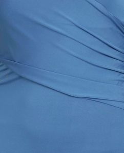 Elegant Blue One-Shoulder Gown