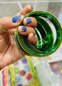 Green Kanch Chudi