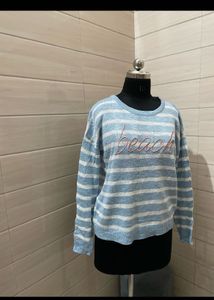 New with tag Striped 'Beach' Pullover Sweater