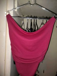 Pink Draped Top