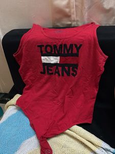 Tommy Jeans Red Tank Top