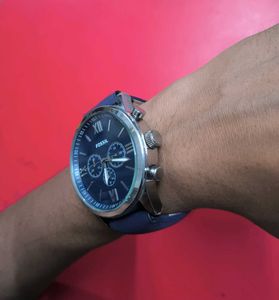 Fossil Men Blue Dial Flynn Analogue Chronograph Wa