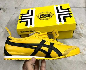ONITSUKA TIGER MEXICO 66 YELLOW BLACK SNEAKERS 7.5