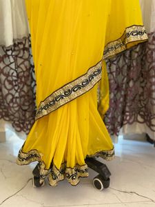 Elegant Yellow Saree