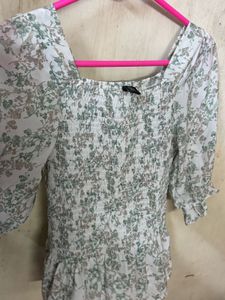 Floral Smocked Top