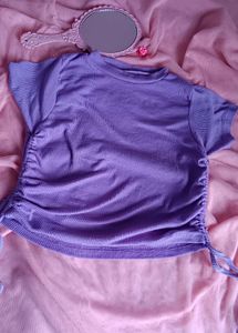 Lavender Crop Top