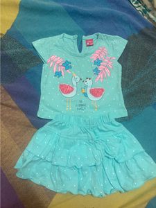 Girl Baby Skirt And Top