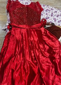 Red Sequin Party Dress
