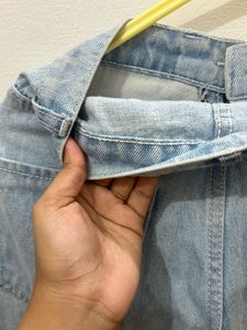 BLUE BAGGY JEANS WITH HEART DESIGN 🦋
