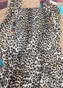 Leopard Print Mini Dress