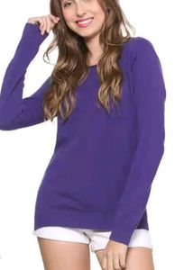 Purple Knit Sweater