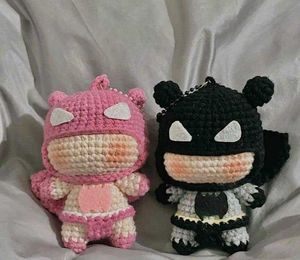 Aesthetic Batman Crocheted Doll
