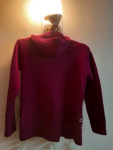 Maroon Hooded Jacket