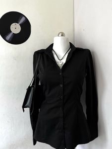 Black H&amp;M Y2k Fitted Shirt