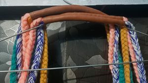 Braided Handle Tote Bag