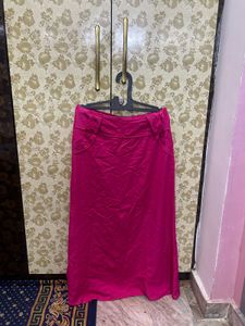 Pink Maxi Skirt