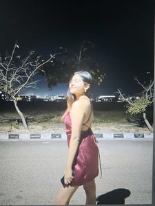 Silky Maroon Mini Dress Y2k