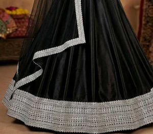 Elegant Black Lehenga Choli Set
