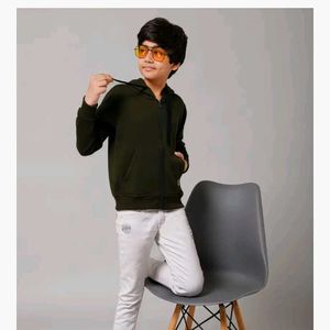 Alan jones Boy's fleece hooded sweatshirt