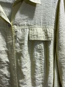 Green Long Sleeve Button-Up Top