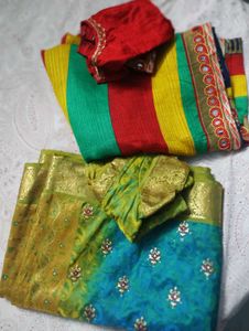2 Beautiful Saree With Blouse