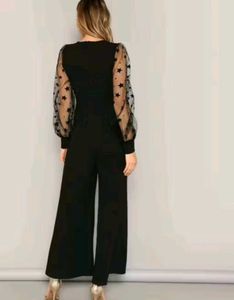 Star Sleeve Black Dress