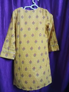 Beautiful Mustard Yellow Kurta