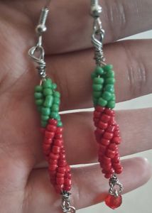 Earrings That Look Like Red Chilli Pepper 🌶️