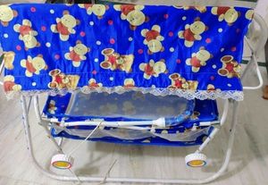Blue Jhula Cradle For Baby New Born To 8 Month