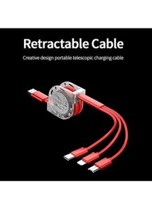 Retractable 3-in-1 Charging Cable
