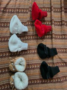 new born to 3 months baby booties