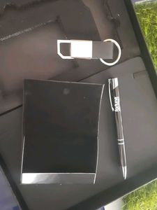 Elegant Black dairy + wallet+Keychain and pen